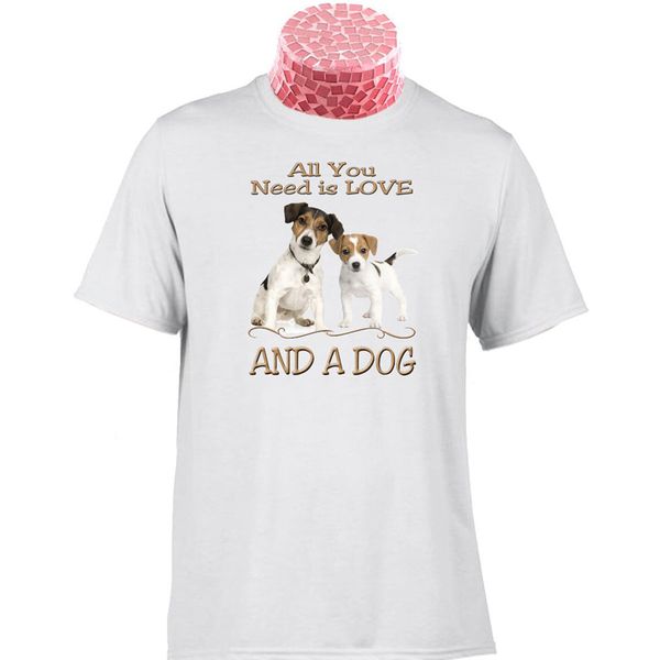 

jack russell terrier t shirt all you need is love and a dog. jack russell gift custom special print tee shirt sport hooded sweatshirt hoodie