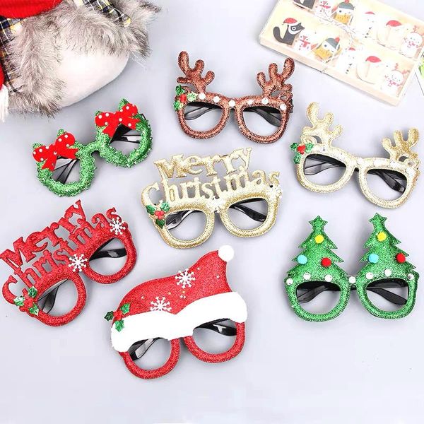 

2021 new year gifts santa claus snowman frame glasses navidad ornaments christmas decorations natal noel xmas christmas decor