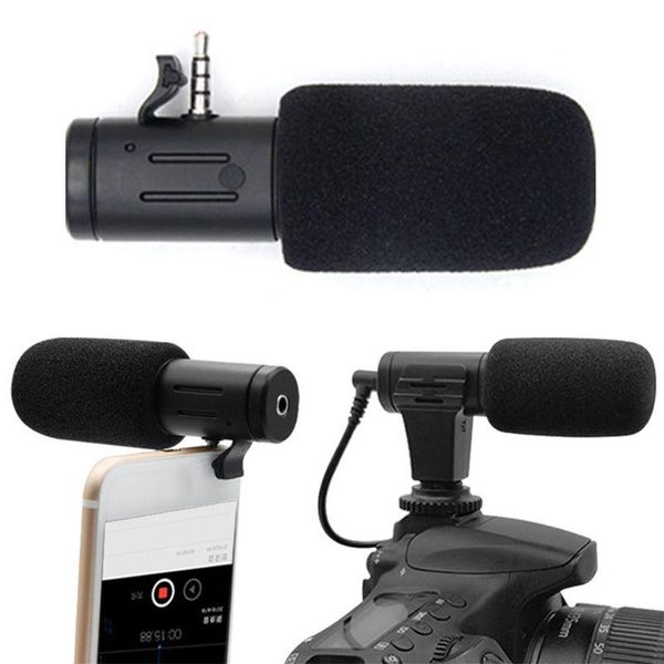 

video microphone mic for camera portable 3.5mm interview clip on microphone