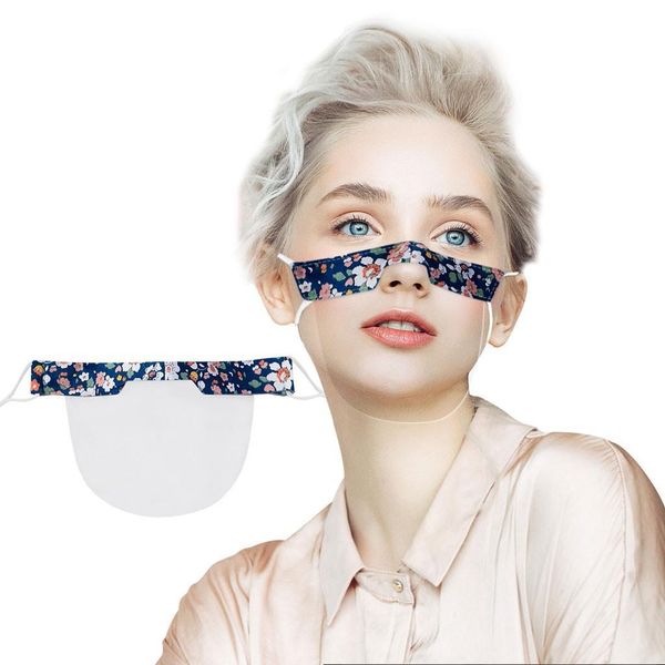 

mini shield washable reusable comfortable mask transparent pvc visual mask decoration party mascarillas mini shield jlltur