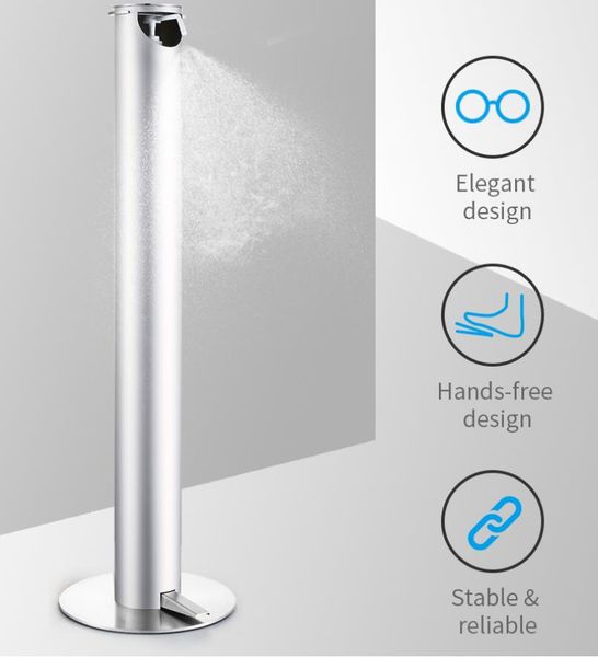 

304]stainless steel shampoo rackpedal type hand sanitizer holder rack liquid shampoo bottle holder waterproof bathroom accessories supplies