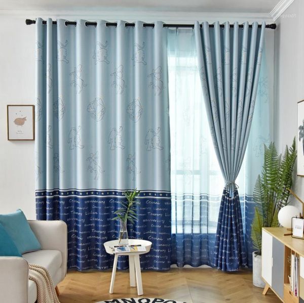 

northern europe's twelve-star simple and modern full-light curtains for living dining room bedroom.1
