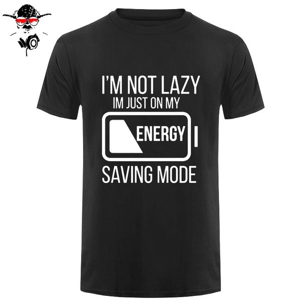 

summer i'm not lazy i'm just on my energy saving mode funny slogan short sleeve humor creative gift hooded sweatshirt hoodie men t