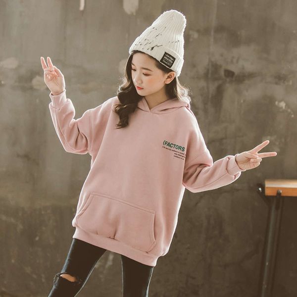 

sweater autumn 2020 new plush girls' hoodie children's korean winter et l675, Black
