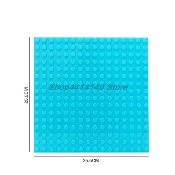 

single 16*16 dots duploed big bricks base plate 25.5*25.5cm figure diy compatible brand building blocks bricks toys for children wmtroz