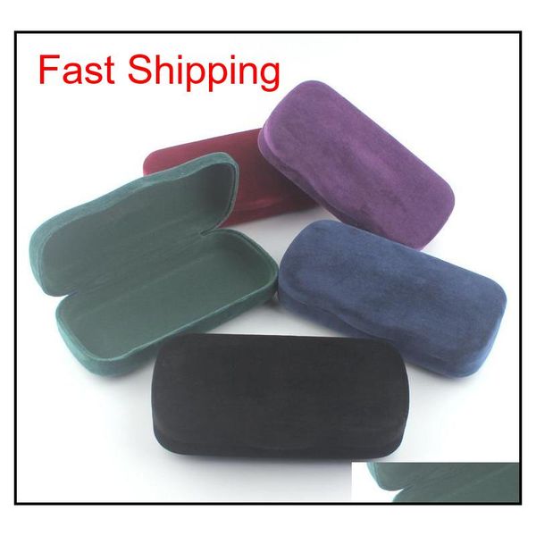 

2019 new small bee glasses box brand deer velvet sunglasses box black purple blue velvet glasses case protective eyewear accessories rgr9q