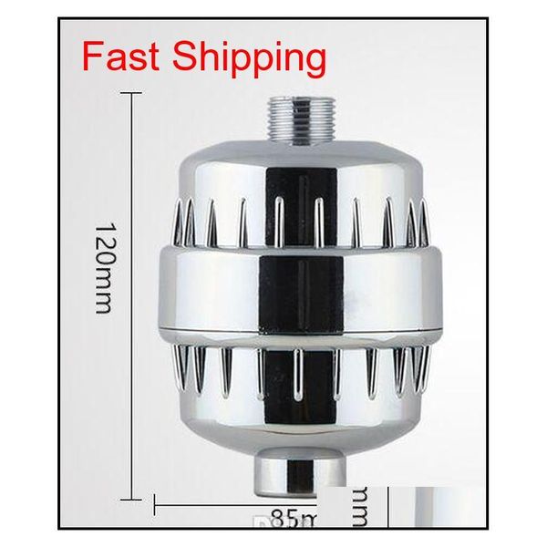 

high output universal shower filter with replaceable multi-stage filter cartridge water treatment health softe qylvqg packing2010