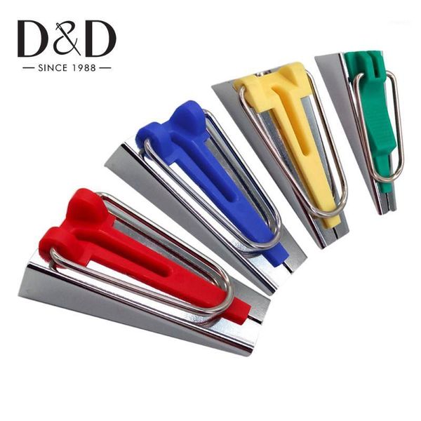 

1pc diy hand sewing accessories bias tape makers handmade quilting tool bias binding tape maker 4 size 25mm/18mm/12mm/6mm1, Black