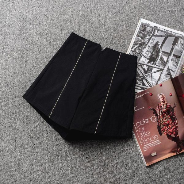 

2021 autumn and winter high waist woolen shorts women's new korean ins office lady casual slimming all-match a-line boots s1151, White;black