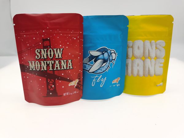 

snow montana red child resistant mylar bags zipper packaging 3.5g childproof edibles pouch retail packaging bags sqcnil toys2010