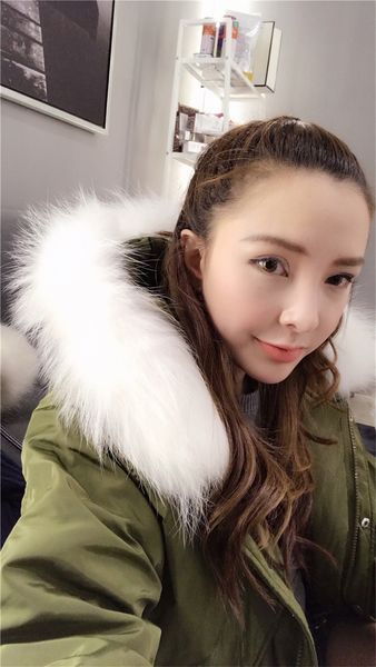 

2021 new women's winter coat female white duck down jacket leather collar with hoodie ladies thin parkas coats wxf447 laz7, Black