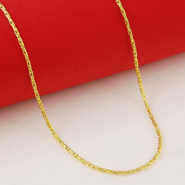 

chains 24k gold color plated necklaces imitation chain jewelry wholesale, Silver