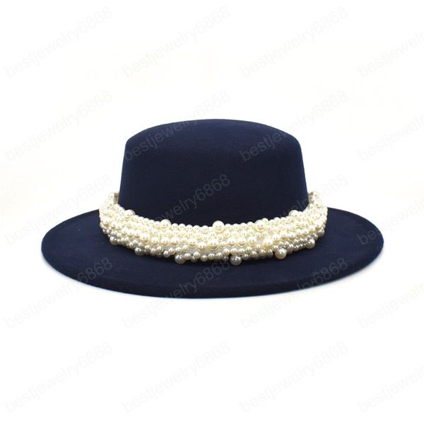 Yeni Kadın Fedoras Şapka Sonbahar Kış Yün Melon Şapkalar Kız Vintage Geniş Ağız Caz Şapka Kadın Siyah Şapka Keçe