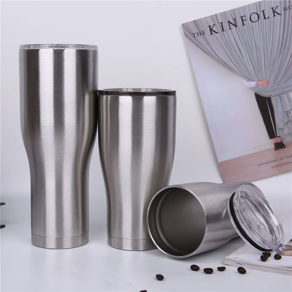 

40oz stainless steel curving tumblers double wall vacuum waist shape water cups insulation beer coffee mugs a05