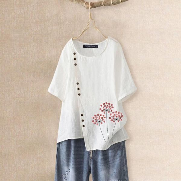 

элегантные рубашки printed tee женская летняя блузка zanzea 2020 casual с коротким рукавом туники женский o шеи blusas плюс размер верхняя о, White
