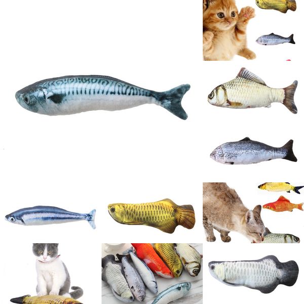 

fish plush pet puppy dog artificial sleeping cushion fun toy cat mint catnip toys gadget 2 n9o6m