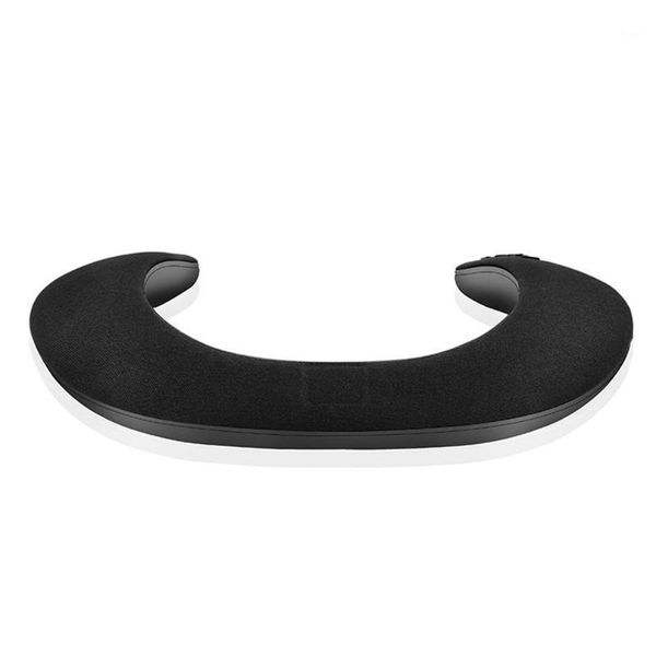 

5d new stereo wireless u-shaped bib speaker ring neck hanging neck microphone black waterproof drop-proof dust proof1