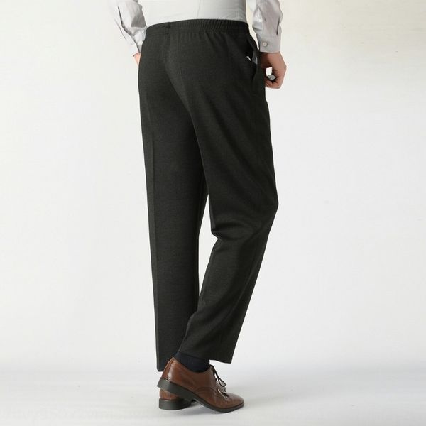 

men's trousers autumn and winter old men's trousersmiddle-aged and old people's pantselastic pants casual pantstrousers casua, Blue
