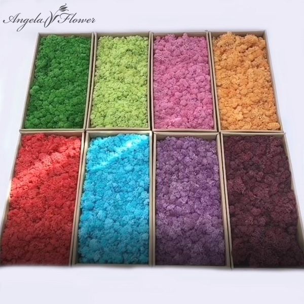 

200/500/1000g hi-q artificial immortal moss grass green plants fake flower diy decor for home landscape plants wall garden1