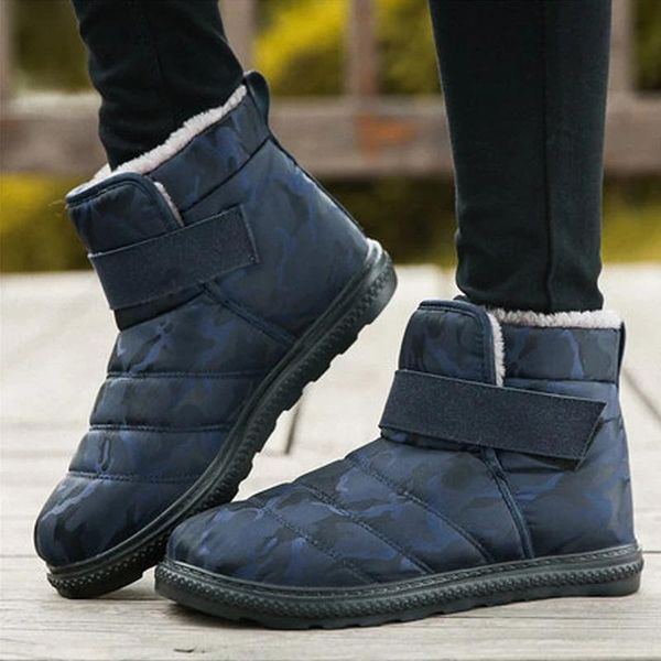

2020 dropshipping boots snow autumn winter women and men outdoor waterproof warm boots non slip plus size plush shoes, Black