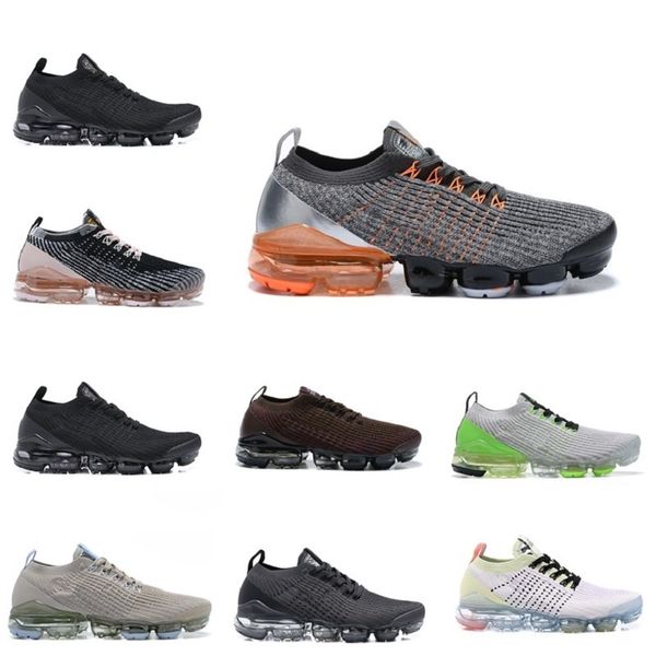 

2019 chaussures moc 2 laceless 2.0 shoes triple black designer mens women sneakers fly white knit cushion trainers zapatos 40-45