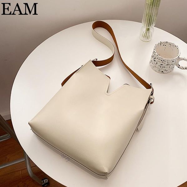 

eam] pu leather bucket bags for women 2020 shoulder handbags and purses travel female cross body trend hand bag 8a282