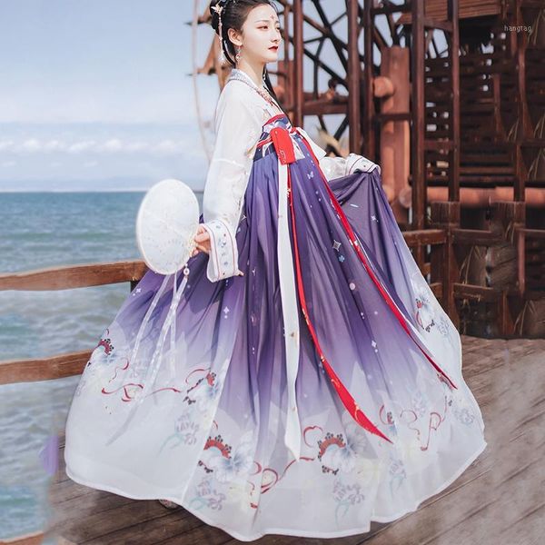 

china princess hanfu costume for women elegant female chinese ancient and traditional clothes folk dance outfit dwy39141, Black;red
