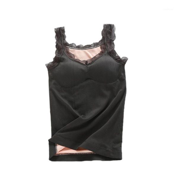 

casual women thermal vest underwear sleeveless waistcoat tank ladies winter warm straps sleeveless comfortable underwear1, Red;black