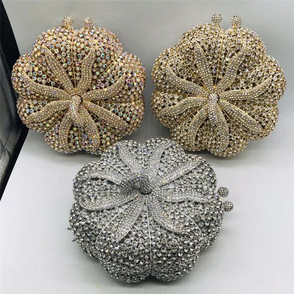 

evening bags luxury bag for wedding&party elegant women with handle chain shoulder handbags crystal bridal wedding purse