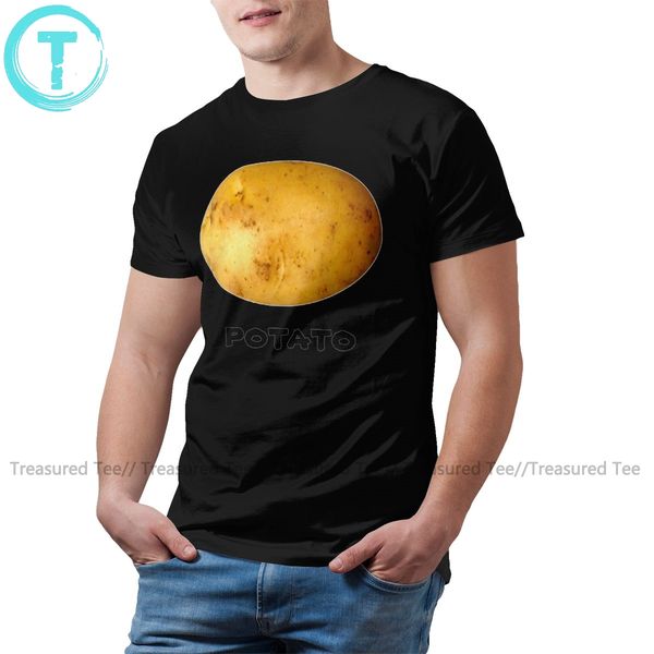 

potato potato print big mens 100 percent cotton short sleeve fun streetwear hoodie designers t shirts sweatshirt