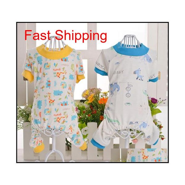 

pet small dog cotton animal printed jumpsuit coat pajamas shirt clotheswx yjdar