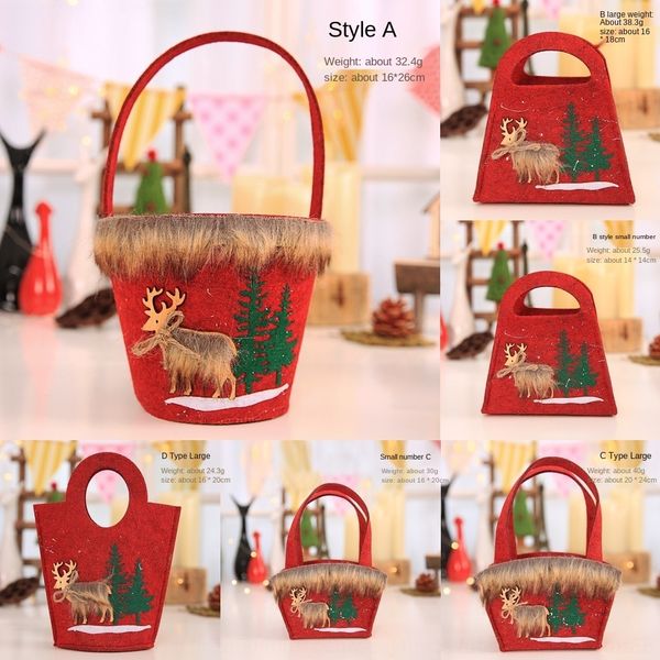 

kislo new creative christmas snowflake nonwoven candy shopping bagnon-woven l christmas mall gift bar gift bag bag decoration vvnrs