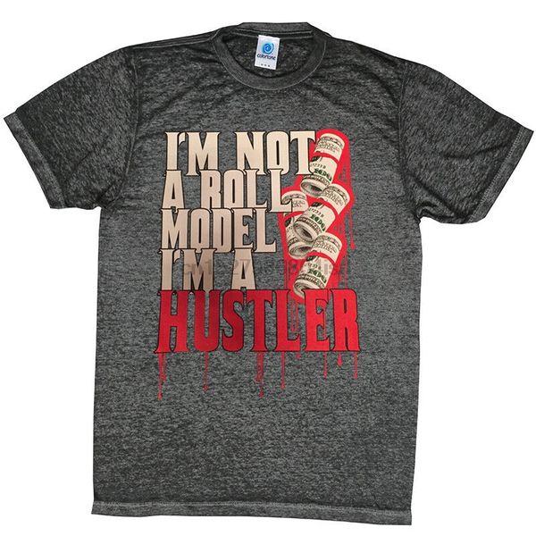

im not a roll model acid wash t shirt hustler rolled money s-3xl sport hooded sweatshirt hoodie