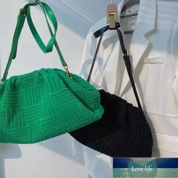 Borse da sera Borsa a tracolla a spalla morbida verde per le donne Borse e portamonete con pochette da festa di design invernale da donna Prezzo di fabbrica design esperto Qualità ultimo stile