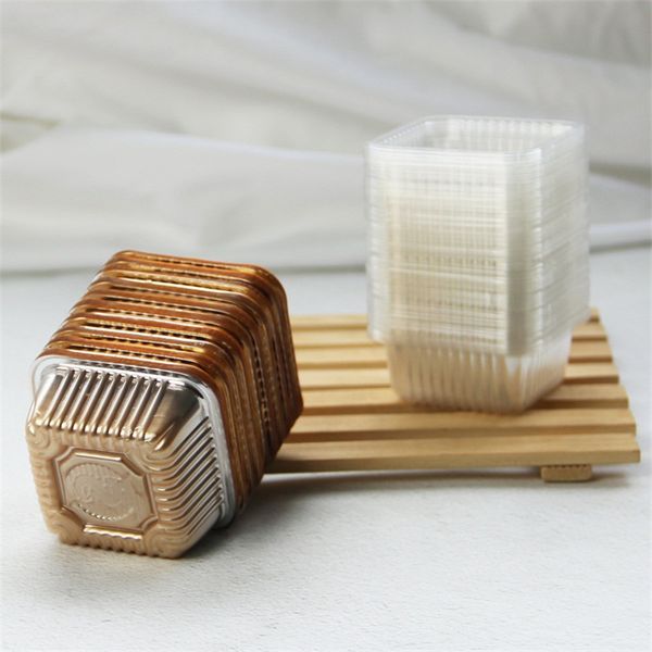 

moon cake holder plastic egg-yolk puff bottom bracket eco friendly golden transparent color with superior quality 2 6yx j1