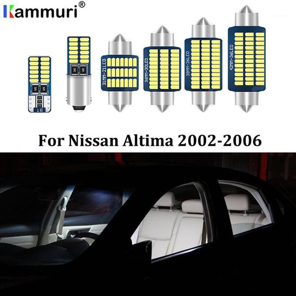 

emergency lights kammuri 15pcs error white led car interior light package kit for 2002-2006 altima lights1