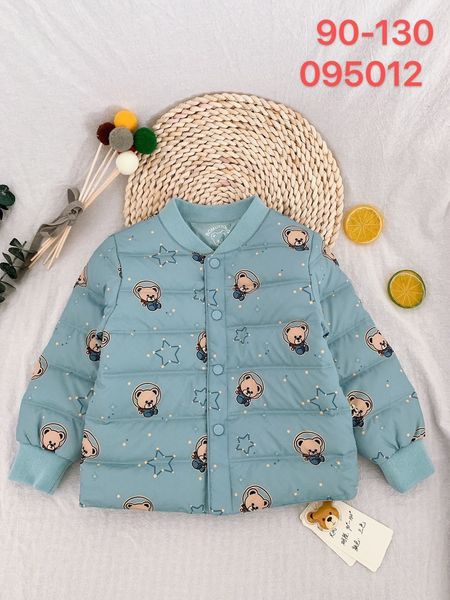

pom bear autumn winter clothing baby warm jacket inner bladder boy white duck down small, medium and large, Blue;gray
