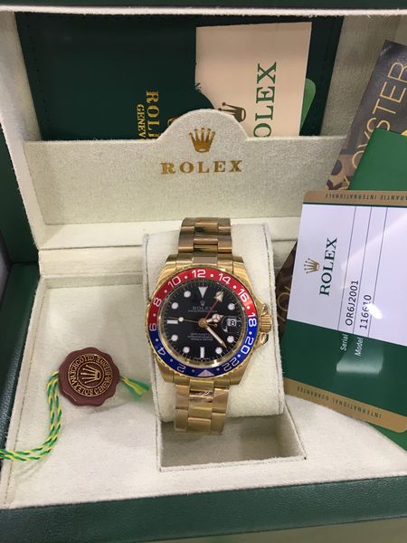 

with original box watch 2021 basel world 40mm gmt 116710ln 126710blro pepsi red blue asia 2813 movement automatic mens watches, Slivery;brown