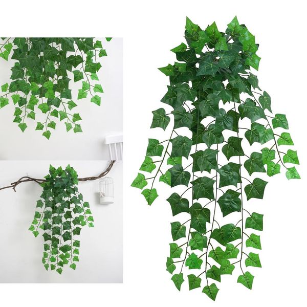 

искусственный ivy garland, ivy garland поддельный vine uv устойчив зеленые листья поддельные растения висячие лоза завод для свадебного банк
