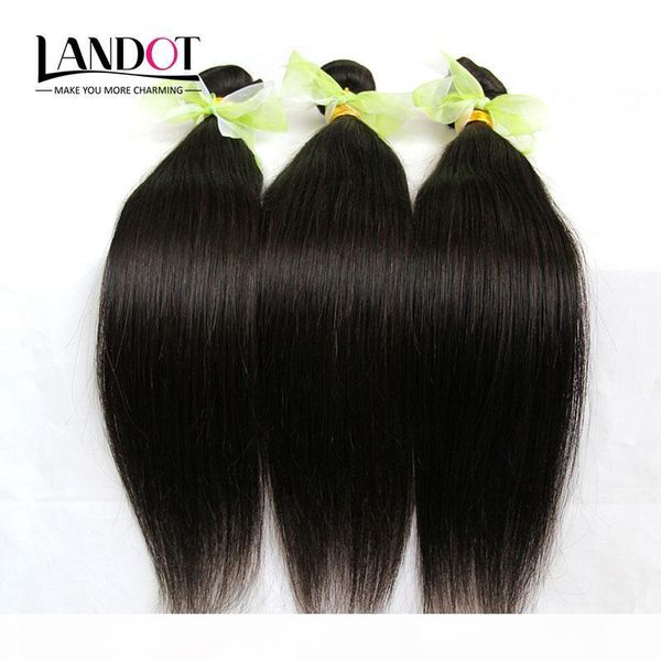 

indian virgin hair weaves straight 3 4 5 pcs lot unprocessed cambodian malaysian brazilian peruvian human hair bundles natural color dyeable, Black