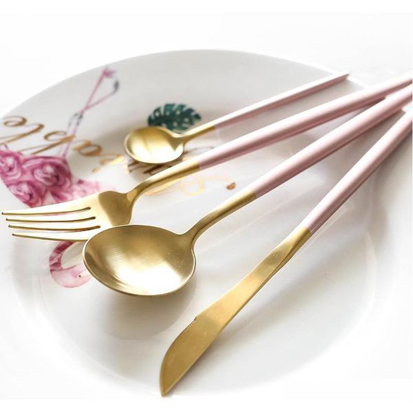 

dinnerware set cutlery gold silverware western dinner set 410 fork spoon knife set tableware chopsticks gold cutl jllvcg hairjersey