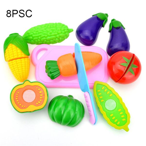 

8pc simulate fruit pretend play toy baby kitchen food toy set vegetable cutting fruit cooking toys set for children wmtkhe xhlove