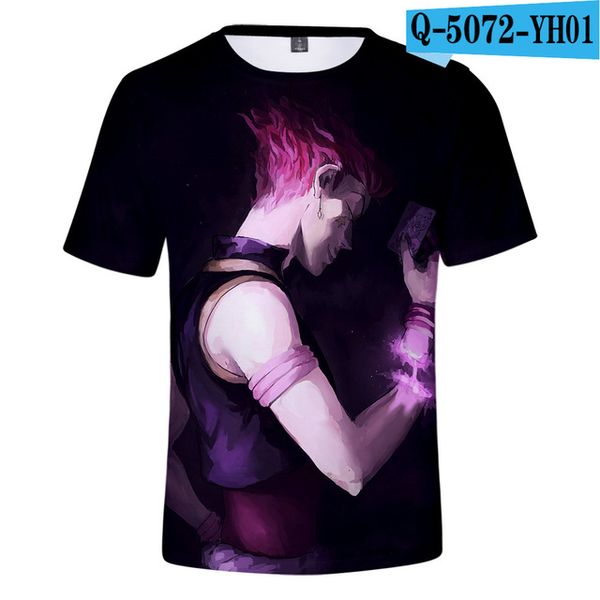 

classic anime hunter x hunter hisoka 3d print shirts harajuku aesthetic plus size men clothing