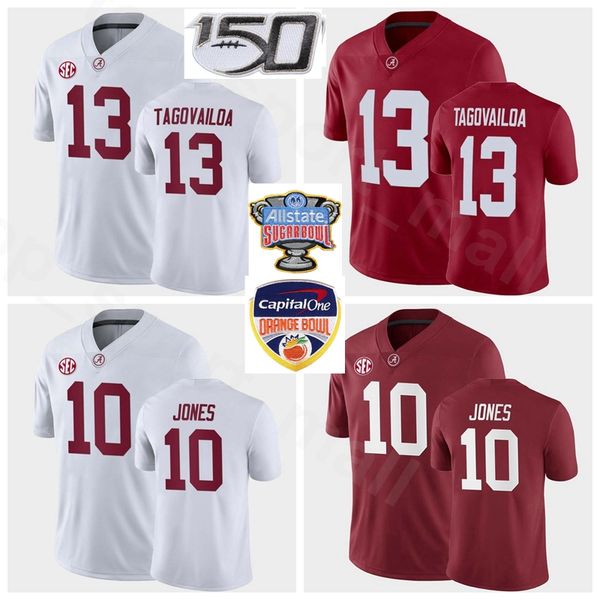 

ncaa football college 13 tua tagovailoa jersey alabama crimson tide 10 mac jones najee harris jaylen waddle christian harris jerry jeudy, Black