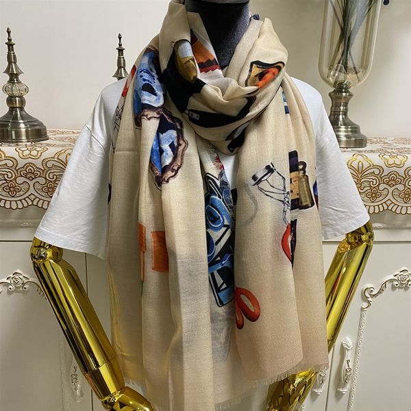 

new style good quality 100% cashmere material thin and soft print pattern long scarves for women size 190cm -105cm, Blue;gray