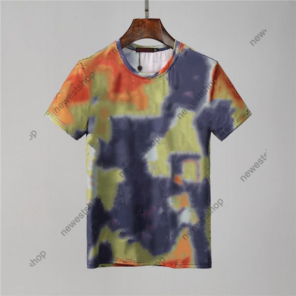 

2021 new summer designer mens tshirt camo scrawl letter print casual t-shirt women luxury t shirt dress tee, White;black