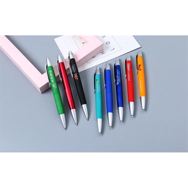 

printing plastic delivery rubber fast with black custom refill ballpoint pen ball pen personalized promotional, Blue;orange