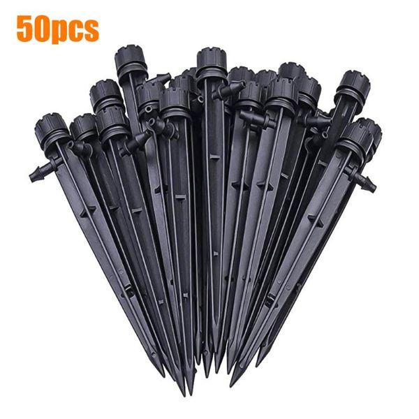 

watering equipments 50pcs 360 degree adjustable garden water flow irrigation drippers on stake emitter drip sprinklers accessories