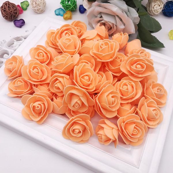 

50pcs pe mini artificial flowers for home wedding decoration accessories fake foma bears scrapbook diy wreath needlework bbyncx bwkf