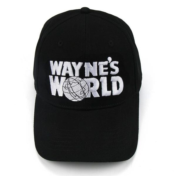 

style embroidered size fashion black adjustable mesh world trucker cap cosplay baseball hat waynes bbyuth alice_bag